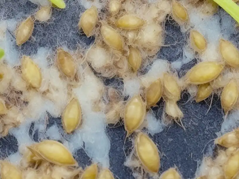 plíseň na microgreens